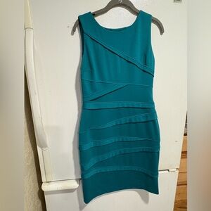 Calvin Klein sleeveless starburst sheath dress